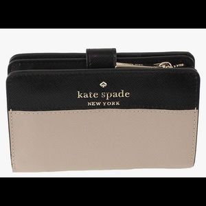 Kate Spade New York Staci Colorblock Medium Compact Bifold Wallet LIKE NEW